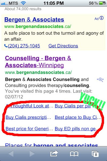 Photo of what used to show up on Google for Bergen and Associates Counselling