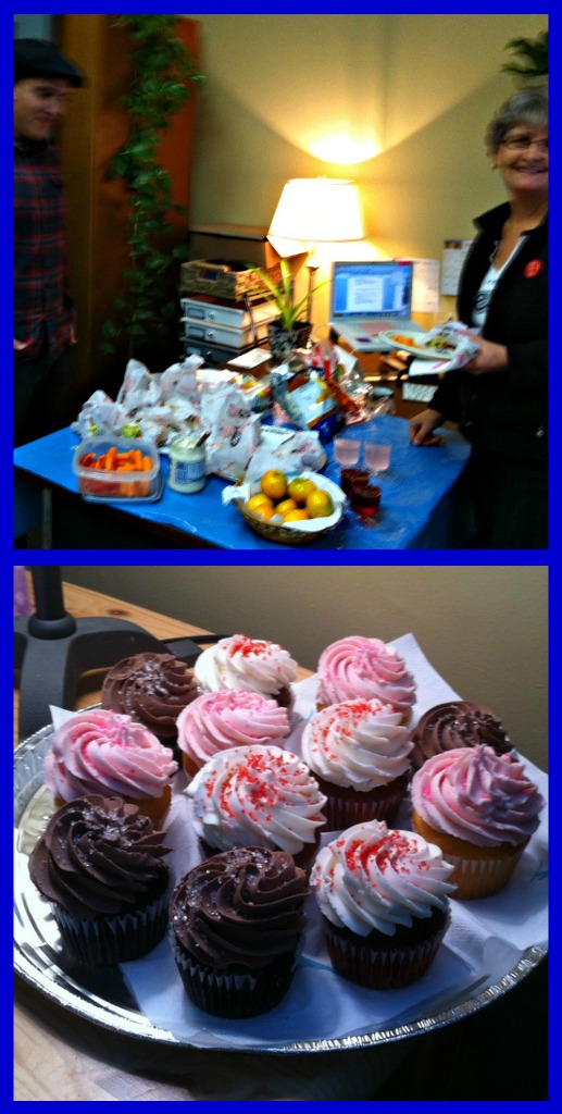 Bergen and Associates Counselling had Pita Pit and Cakeology Cupcakes for our therapist/staff meeting