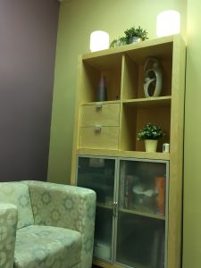 The new therapy room at the Pembina Hwy counselling office in Winnipeg