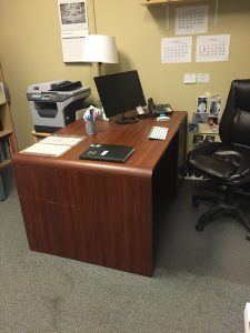 New desk in our Pembina counselling office in Winnipeg...Conexus Counselling
