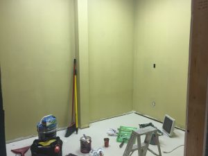painting conexus counselling new therapy room in Winnipeg