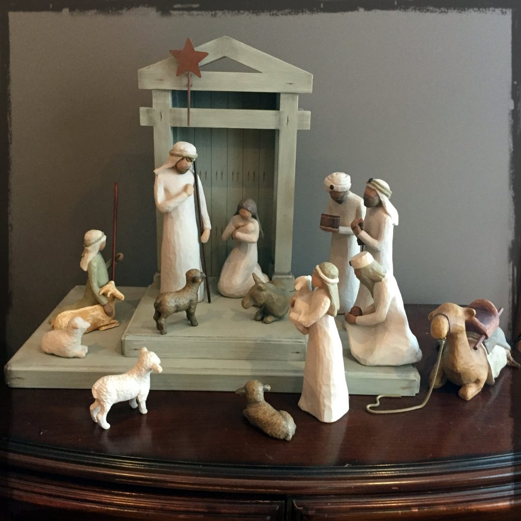 Scene of Klassen Christmas crèche, which has a meaningful story of its arrival