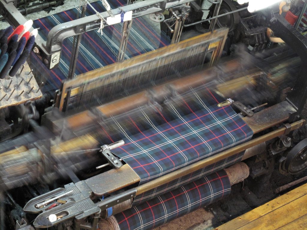 Weaving of plaid fabric on blog about my still born twin sons.