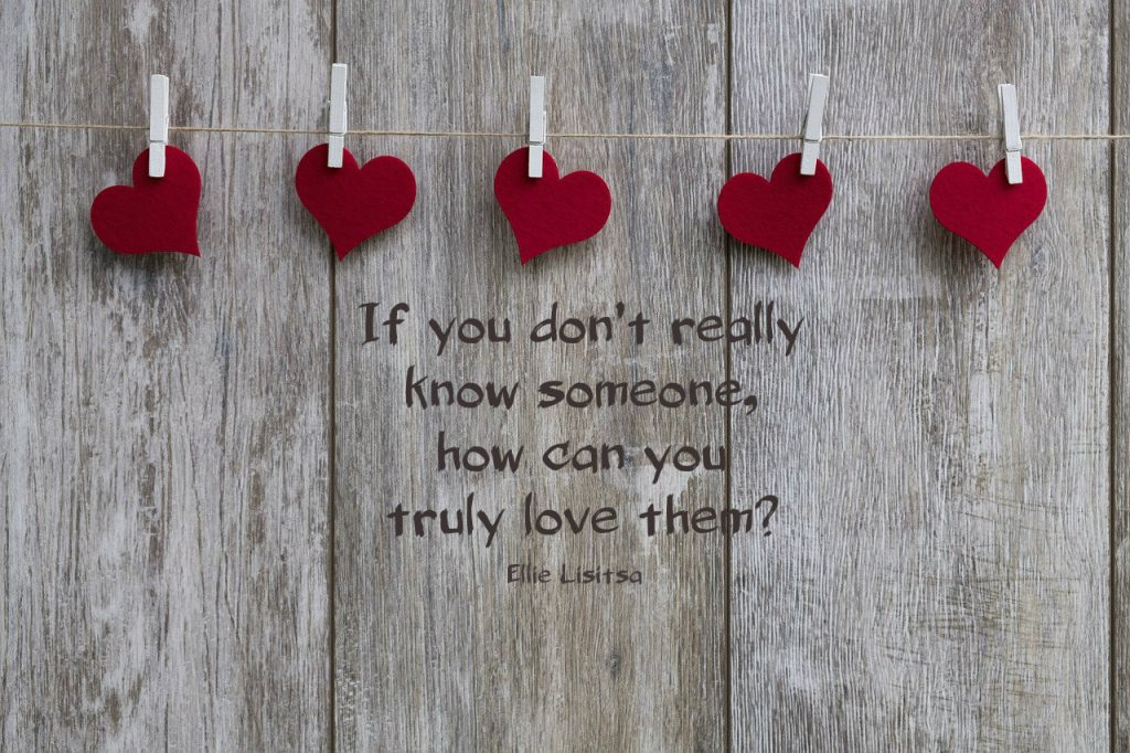 If you don't really know someone, how can you really love them? Quote by Ellie Lisitsia on blog about Love Maps