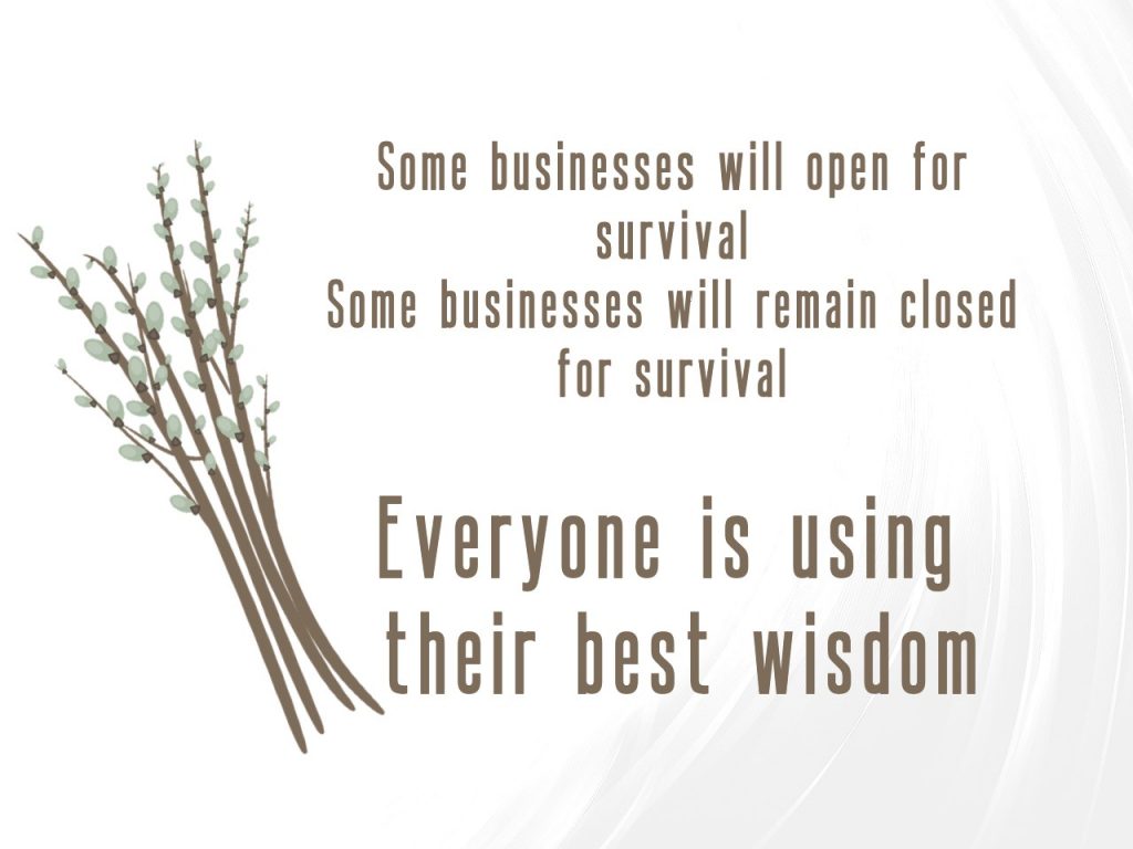 Some businesses will open or remain closed for survival in Phase 1 of Manitoba's Restoring Safe Services. Everyone is using their best wisdom
